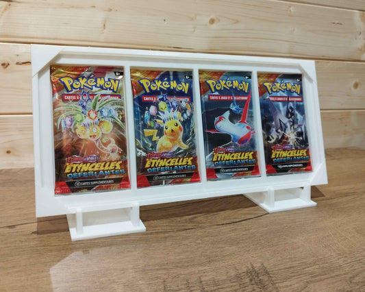 Protection acrylique Pokémon booster loose anti-UV, fabriquée en Belgique