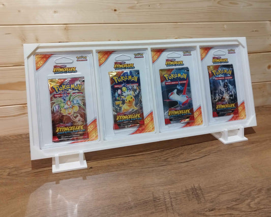 Protection acrylique Pokémon booster blister anti-UV, fabriquée en Belgique