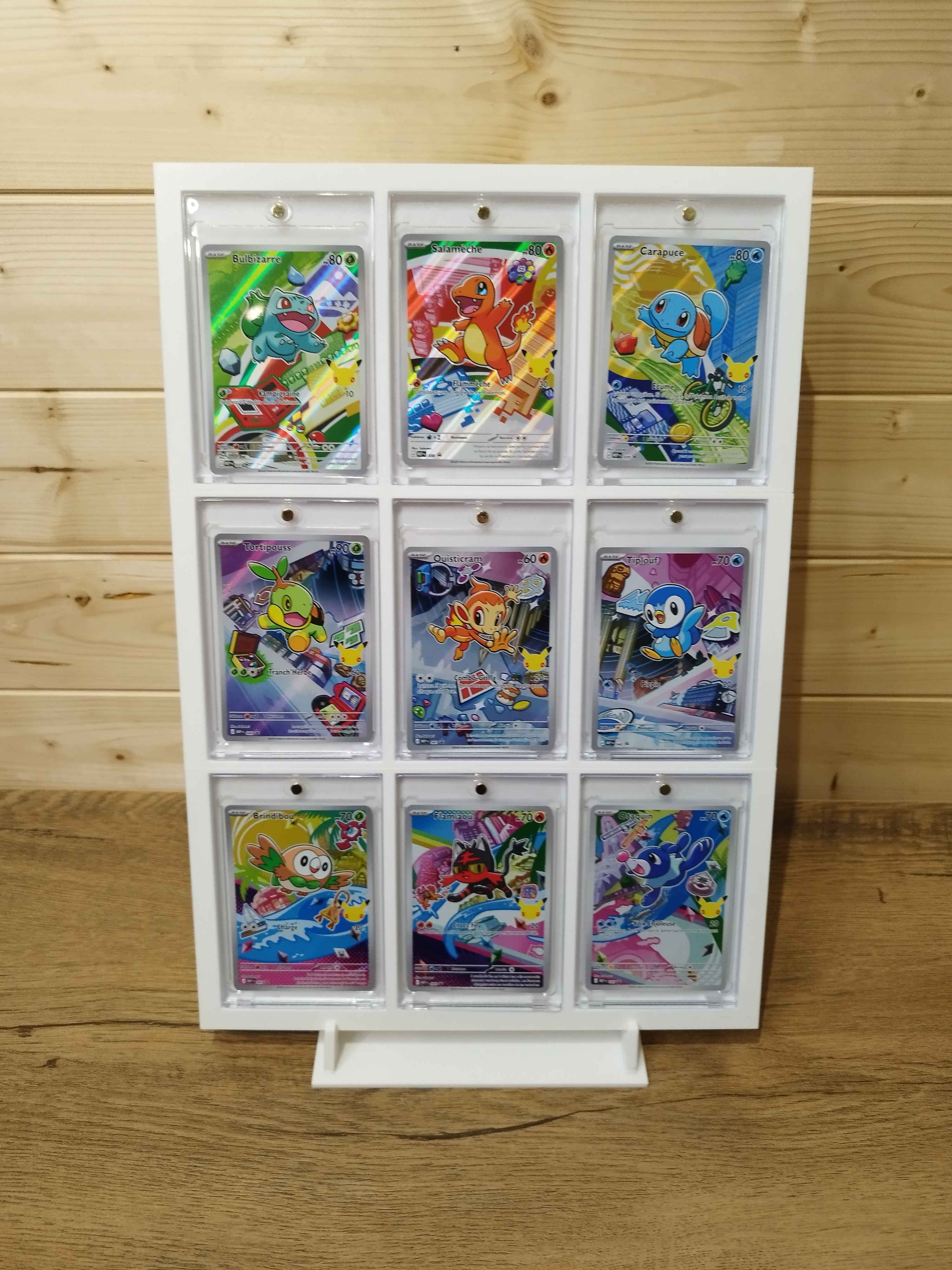 Cornice espositore per 9 carte Pokémon (case inclusi)