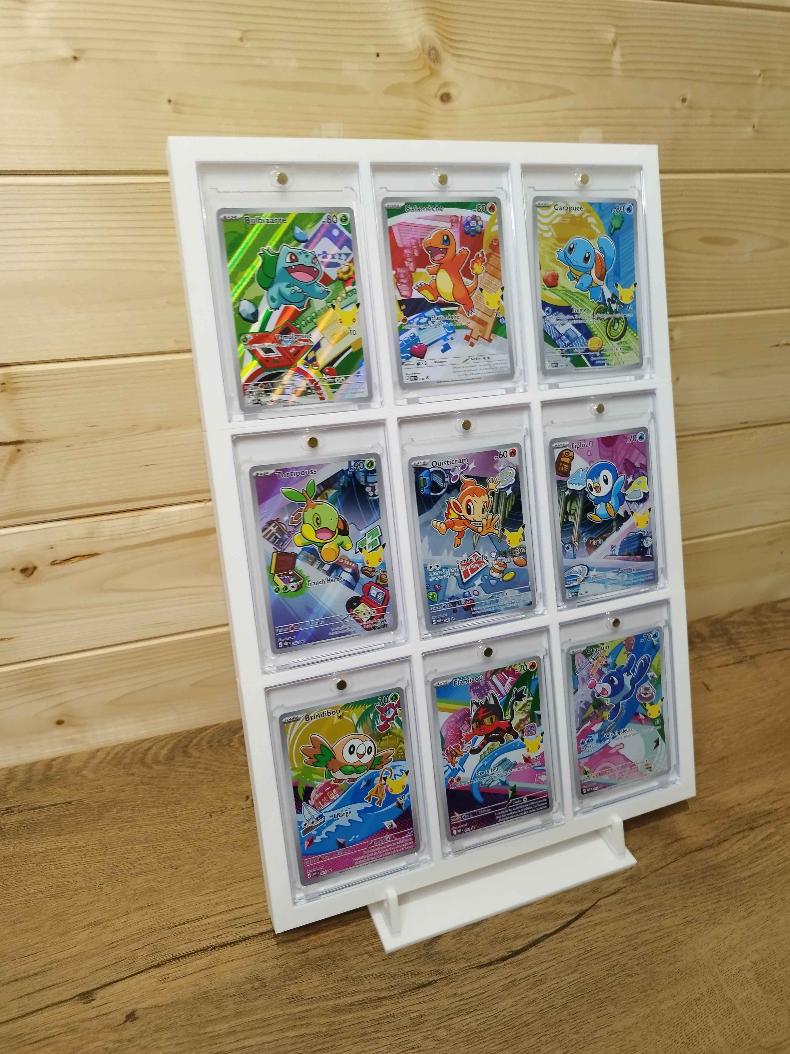 Cornice espositore per 9 carte Pokémon (case inclusi)