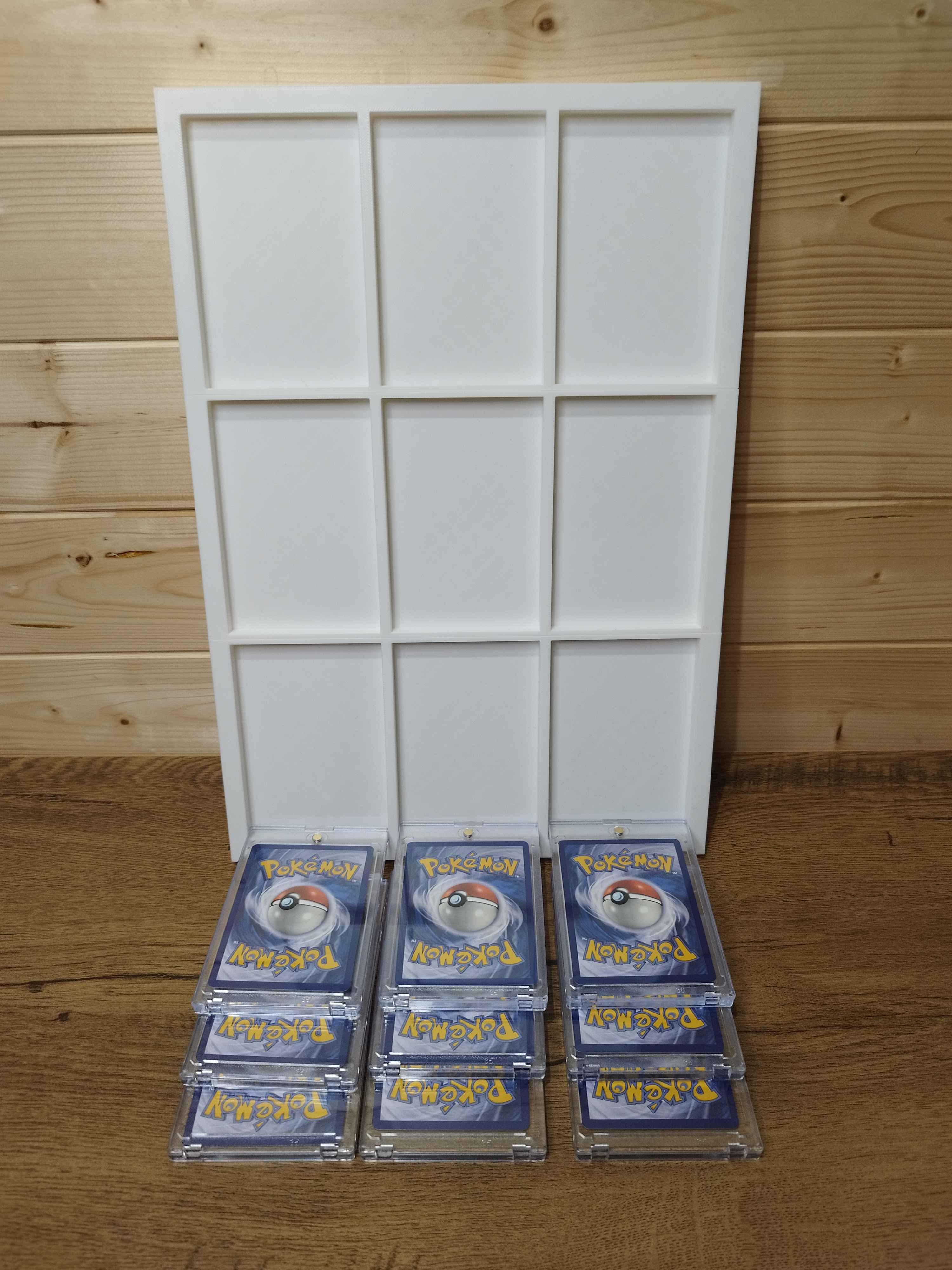 Cadre décoratif pour 9 cartes Pokémon + 9 boîtiers
