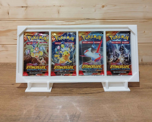 Protection acrylique Pokémon booster loose anti-UV, fabriquée en Belgique