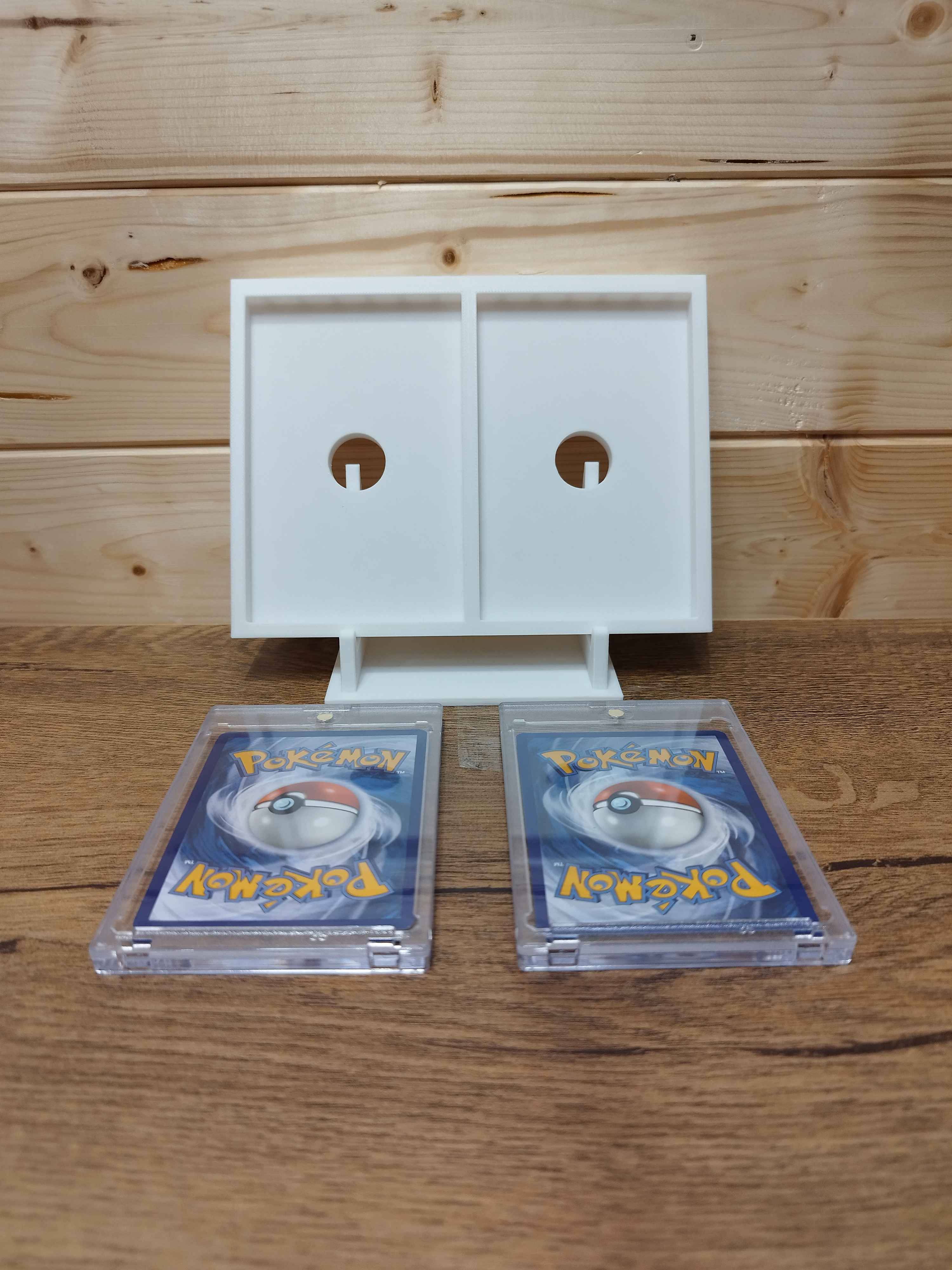 Présentoir pour 2 Cartes Pokémon + Boîtiers Magnétiques